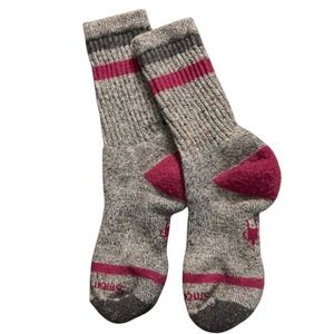 Smartwool Women's Classic Hike Full Cushion Crew Socks Medium Grey/Pink Merino